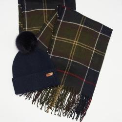Coffret cadeau Bonnet et &Eacute;charpe Classic - Barbour - Coffret Barbour Classic