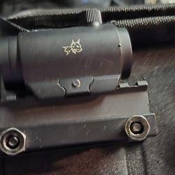 Red dot tubulaire airsoft avec rehausse