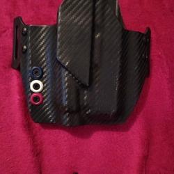 &Eacute;tui/ holster en kyder Imitation carbone