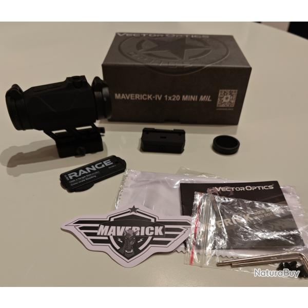 Point rouge VECTOR OPTICS Maverick- IV 1X20 Mini Mil