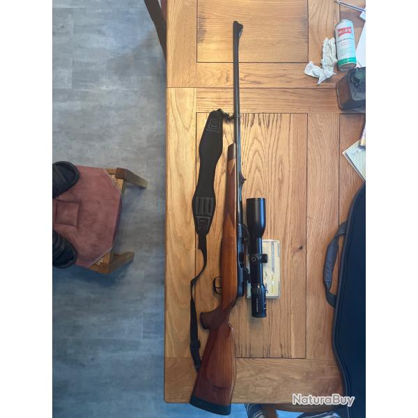 � vendre carabine Sauer90 avec lunette schmidt bender 3-12x50 r�ticule lumineux variable