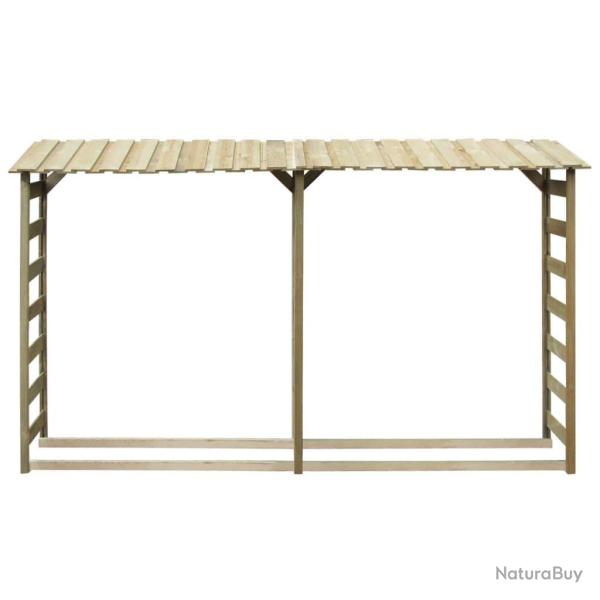 Abri de bois de chauffage 300 x 44 x 176 cm Pin�de impr�gn�e