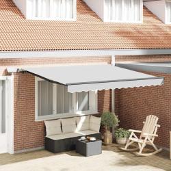 Cadre d'auvent avec Anthracite 3,5 x 2,5 m Aluminium