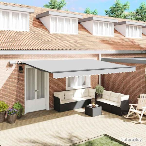 Cadre d'auvent Anthracite 400 � 300 cm Aluminium