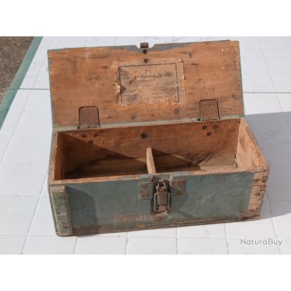 Caisse allemande WW2 - Gewehr-Sprenggranaten - 1944 - Militaria