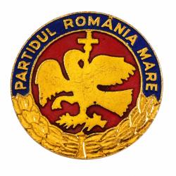 Insigne Politique de la Grande Roumanie 1991 25 mm fixation &eacute;pingle