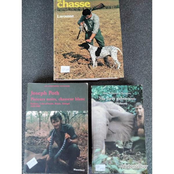 Livres de chasse tr�s bon etat avec des r�cits incroyqbles