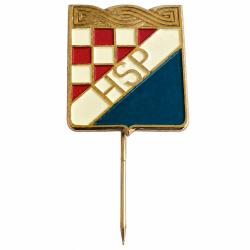 Insigne de revers HSP Hrvatska stranka prava. Parti croate des droits. 1991