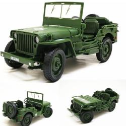JEEP Willys marque JUNSHIJIA 1/18 m&eacute;tal