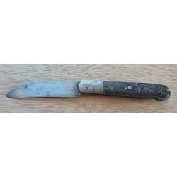 Couteau de poche ancien Pradel / Mineur - Manche Corne - D&eacute;but XXe