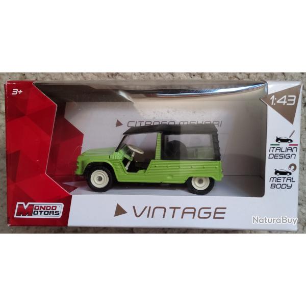 M�hari Citro�n de marque MONDO MOTORS  s�rie vIntage en m�tal 1:43