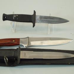 couteaux chasse peche en lot de 3 pour ench&egrave;re 1� sans prix de r&eacute;serse