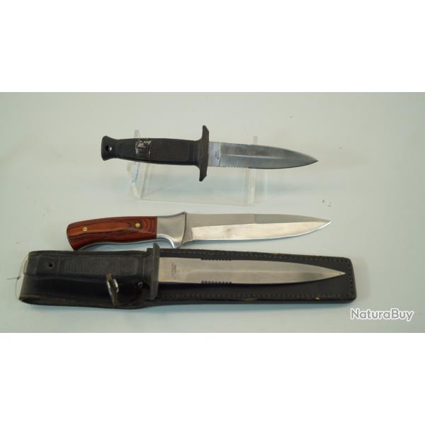 couteaux chasse peche en lot de 3 pour ench�re 1� sans prix de r�serse