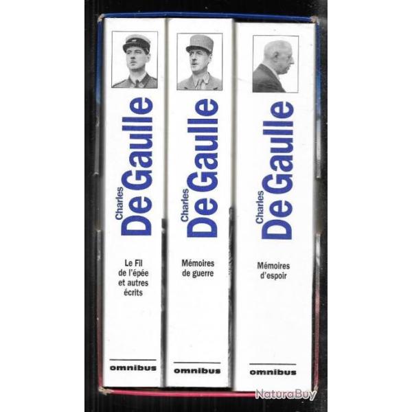 charles de gaulle l'int�grale en 3 volumes sous coffret