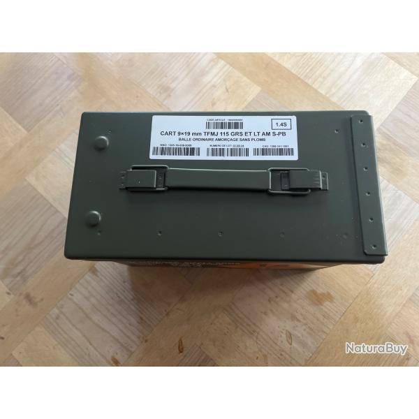 Caisse � munitions m�tallique Cal. 50 avec kit cadenas � �tat neuf