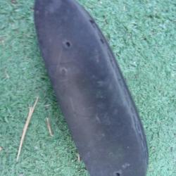 talon de crosse caoutchout&eacute;e  133 mm