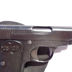 Pistolet 6,35 UNION 1931 avec son &eacute;tui cuir