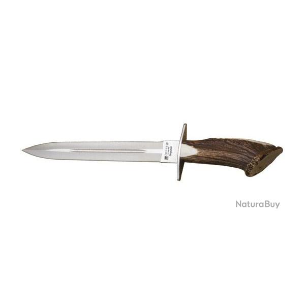 Dague de chasse joker lame 300 mm manche en bois de cerf