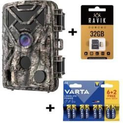 Pack pi&egrave;ge photo Ravik RAV 100 plus carte m&eacute;moire 32GB et piles