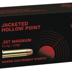 Cartouches Geco JHP Cal 357 mag 158 gr 10.2 g