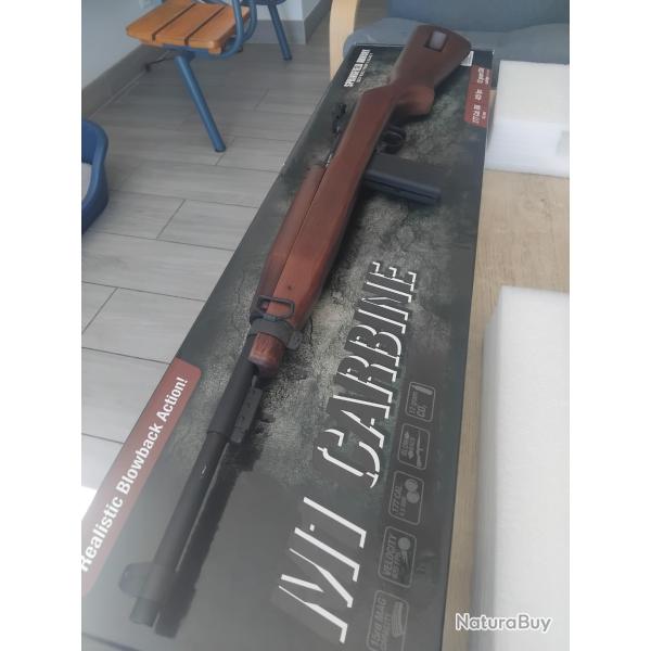 Carabine Springfield USM1 cal 4.5 mm BBs CO2 cross bois blowback