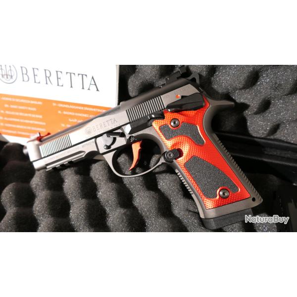 PISTOLET BERETTA 92X PERFORMANCE SPECIAL MAKE OPTIC READY  DARK RED   CAL  9X19