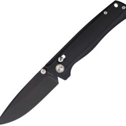 Couteau CMB Made Knives Braveman Lame Acier S35VN Manche Titane PVD Noir Axis Lock Clip CMB17B