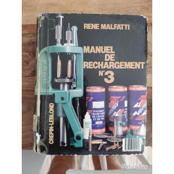 Livre rechargement Ren� MALFATI N3.couverture abim�e petit prix
