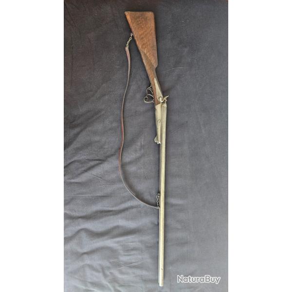 Fusil juxtapos� calibre 16 - Percussion centrale & Chiens ext�rieurs - Fin XIXe