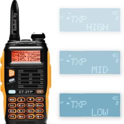 Talkie Walkie Mark III Tri-Power 8 W/4 W/1 W Bidirectionnelle Double Bande UHF/VHF144-146/430-440MHz