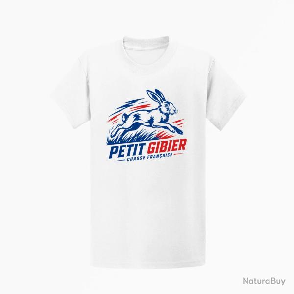 T-shirt Chasse Petit Gibier Chasse Fran�aise Li�vre Blanc