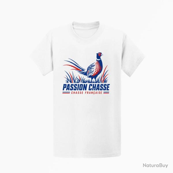 T-shirt Chasse Passion Chasse Fran�aise Faisan Blanc