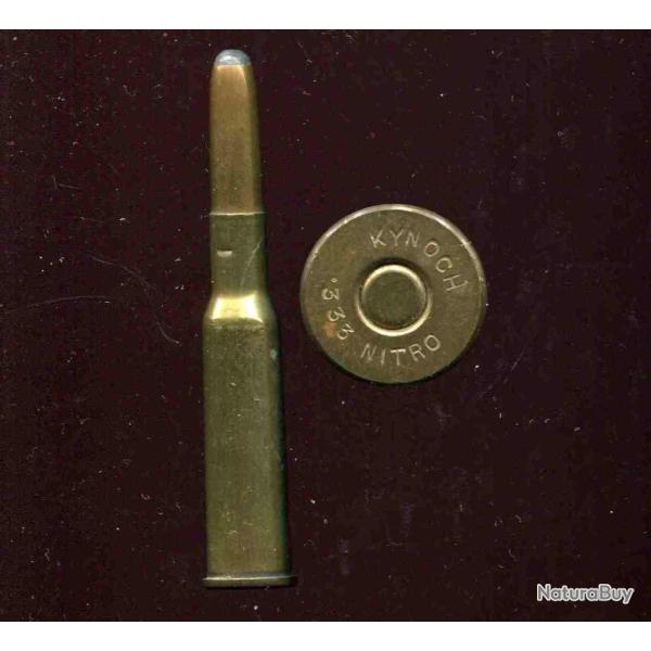 .333 Nitro Jeffery Rim - RARE - marquage : KYNOCH 333 NITRO - �tui 62mm - PORT COMPRIS