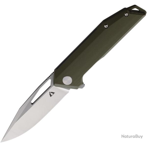 Couteau CMB Made Knives Lurker Lame Acier D2 Manche G10 Vert Linerlock Clip CMB10G