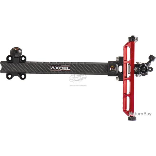 Viseur Achieve New Carbon Bar no lock ext 9" - Axcel - Droitier / Rouge