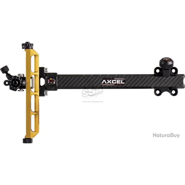 Viseur Achieve New Carbon Bar no lock ext 9" - Axcel - Gaucher / Or