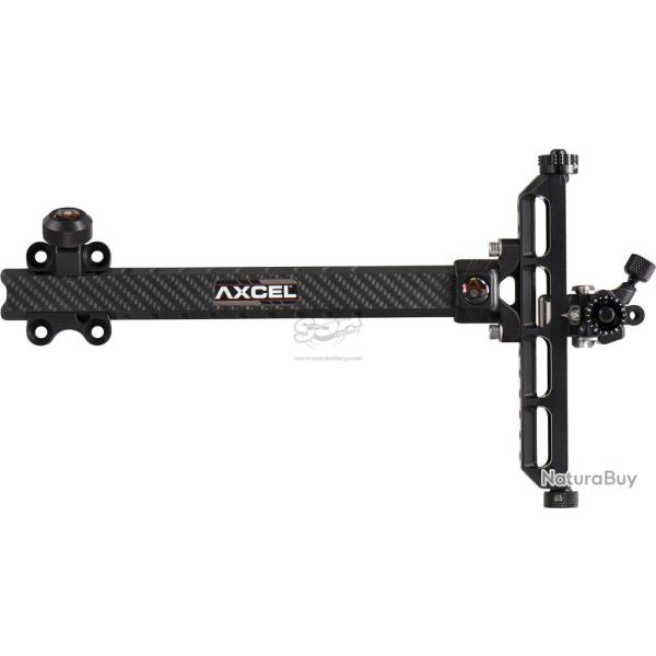 Viseur Achieve New Carbon Bar no lock ext 9" - Axcel - Droitier / Noir