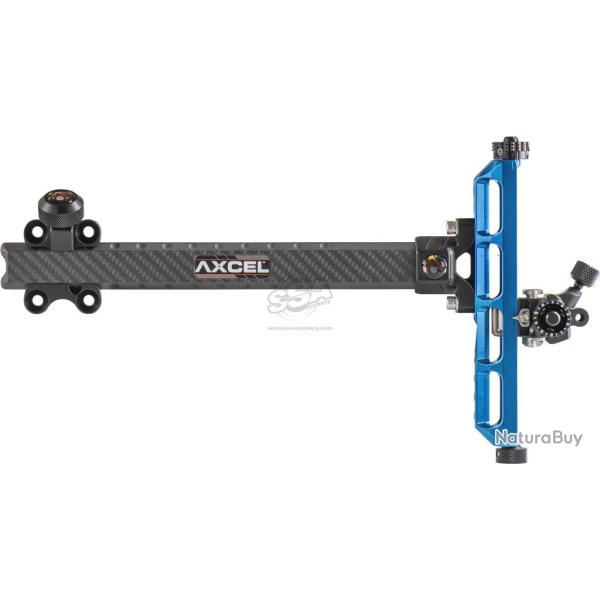 Viseur Achieve New Carbon Bar no lock ext 9" - Axcel - Droitier / Bleu