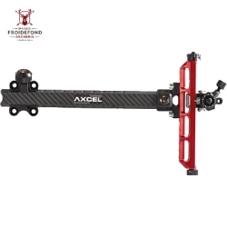 Viseur Achieve New Carbon Bar no lock ext 9" - Axcel - Droitier / Argent