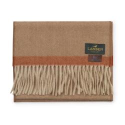 Echarpes en laine d'agneau et angora Cavendish - Laksen - Beige / Taille unique