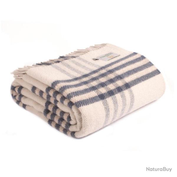 Plaid en lain vierge XXL Hex - Blue slate - Tweedmill - Blue slate / Taille unique