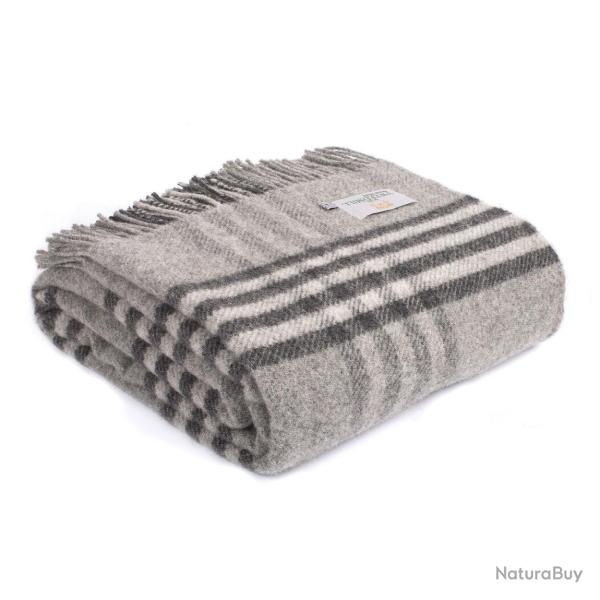 Plaid en laine vierge XXL Hex - Charcoal - Tweedmill - Charcoal / Taille unique