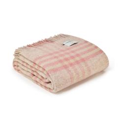 Plaid en laine vierge XXL Hex - Dusky pink - Tweedmill - Dusky pink / Taille unique