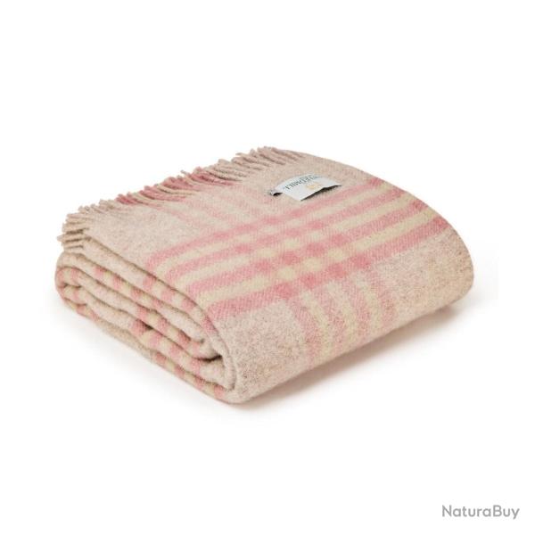 Plaid en laine vierge XXL Hex - Dusky pink - Tweedmill - Dusky pink / Taille unique
