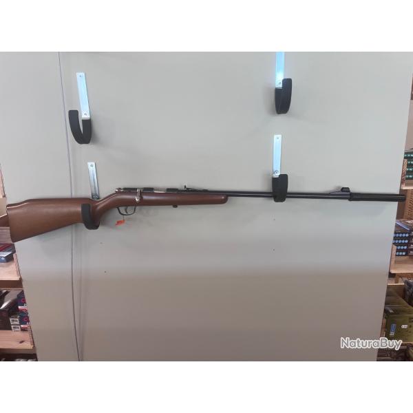 CARABINE GAUCHER A 1 COUP CALIBRE 22LR CANON 55 CM AVEC SILENCIEUX �TAT PROCHE DU NEUF