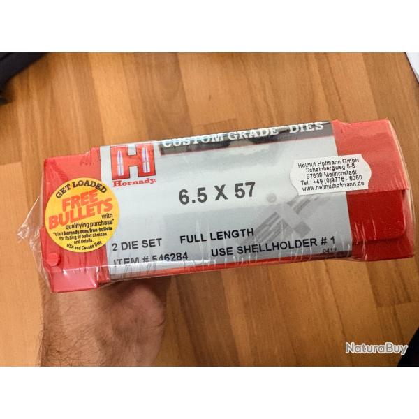 JEU D'OUTIL HORNADY 6,5X57  REF 546284  2 OUTILS