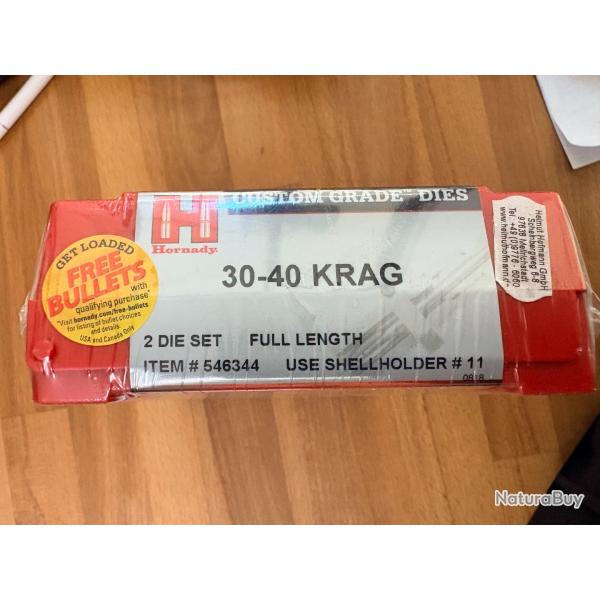 JEU D'OUTIL HORNADY 30-40 krag   REF 546344  2 OUTILS