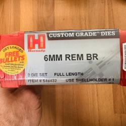 JEU D'OUTIL HORNADY 6 mm REM BR    REF 546432  2 OUTILS