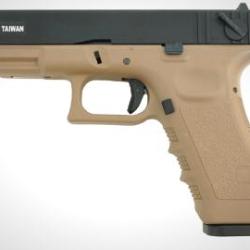 PISTOLET 6MM KP-18 GAZ TAN