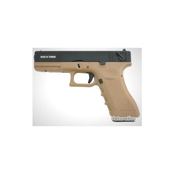 PISTOLET 6MM KP-18 GAZ TAN